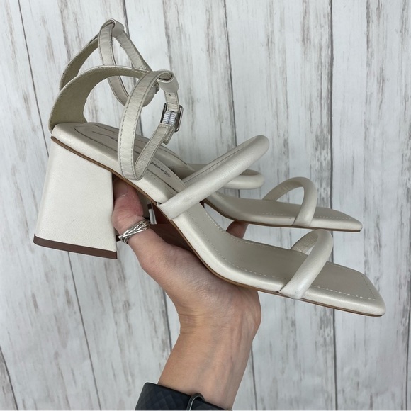 Free People white block toe and block heel size 38 - Picture 2 of 7